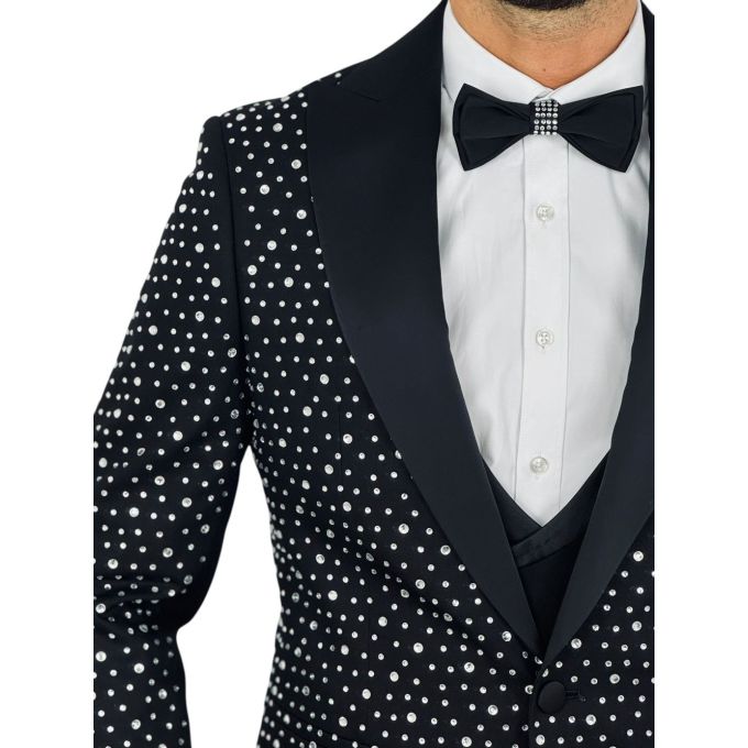 GIOVANNI PERA Garnitur GR7 srebrny, kamienie, ekskluzywny, sceniczny, dla Pana Mlodego i nie tylko | Sklep GriShop.eu | Garnitur