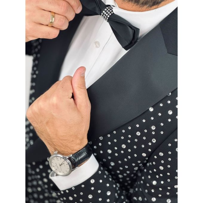 GIOVANNI PERA Garnitur GR7 srebrny, kamienie, ekskluzywny, sceniczny, dla Pana Mlodego i nie tylko | Sklep GriShop.eu | Garnitur