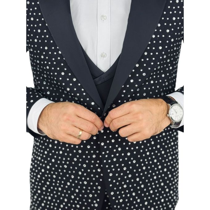 GIOVANNI PERA Garnitur GR7 srebrny, kamienie, ekskluzywny, sceniczny, dla Pana Mlodego i nie tylko | Sklep GriShop.eu | Garnitur