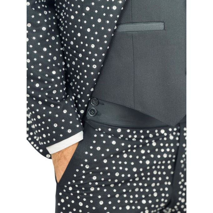 GIOVANNI PERA Garnitur GR7 srebrny, kamienie, ekskluzywny, sceniczny, dla Pana Mlodego i nie tylko | Sklep GriShop.eu | Garnitur