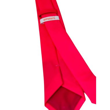 OPPOSUITS krawat męski wesoły, różowy, NEON, gładki