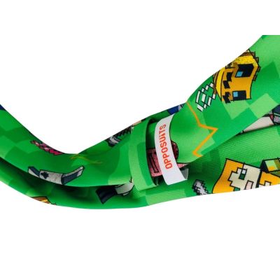 OPPOSUITS Krawat męski kolorowy, wesoły, MINECRAFT, zielony, gra | Sklep GriShop.eu | Krawaty