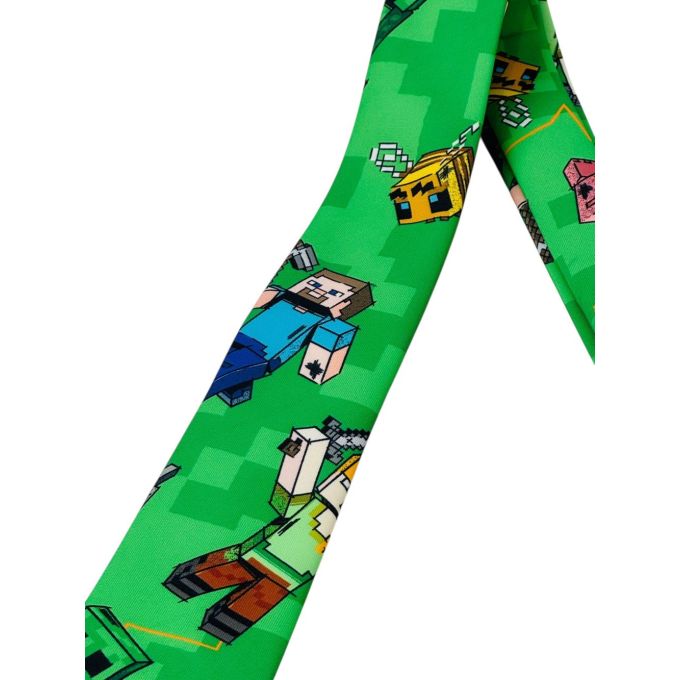 OPPOSUITS Krawat męski kolorowy, wesoły, MINECRAFT, zielony, gra | Sklep GriShop.eu | Krawaty