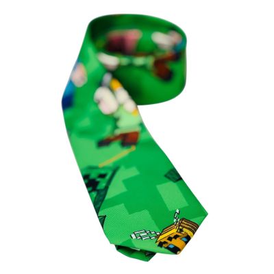OPPOSUITS Krawat męski kolorowy, wesoły, MINECRAFT, zielony, gra | Sklep GriShop.eu | Krawaty