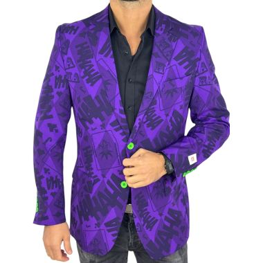 OPPOSUITS Marynarka męska JOKER wesoła, fioletowa, casual