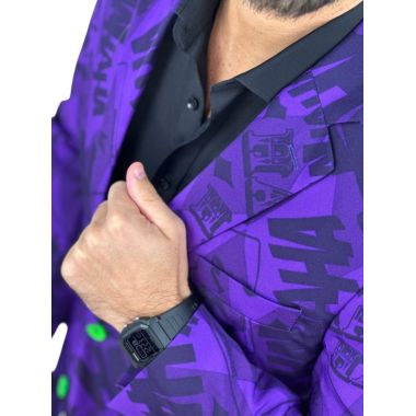 OPPOSUITS Marynarka męska JOKER wesoła, fioletowa, casual
