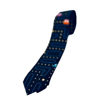 OPPOSUITS krawat męski wesoły, PAC-MAN, kolorowy, czarny | Sklep GriShop.eu | Krawaty