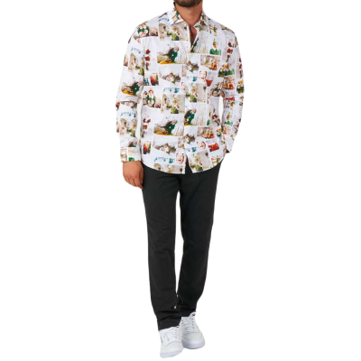 OPPOSUITS Koszula męska ELF Świąteczna O16 kolorowa, na prezent | Sklep GriShop.eu | Koszule