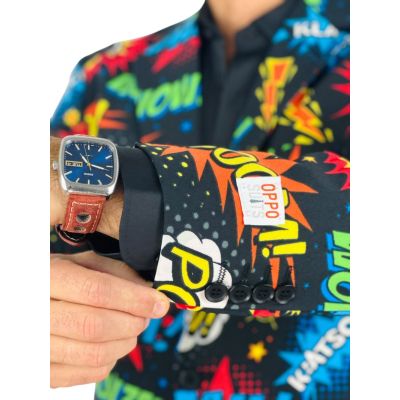 OPPOSUITS Marynarka męska wesoła, kolorowy komiks, wzór, BADABOOM, casual | Sklep GriShop.eu | Marynarki