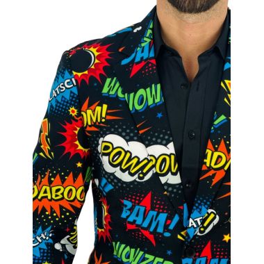 OPPOSUITS Marynarka męska wesoła, kolorowy komiks, wzór, BADABOOM, casual | Sklep GriShop.eu | Marynarki 2
