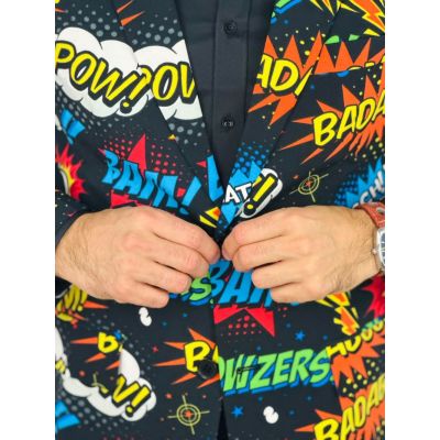 OPPOSUITS Marynarka męska wesoła, kolorowy komiks, wzór, BADABOOM, casual | Sklep GriShop.eu | Marynarki