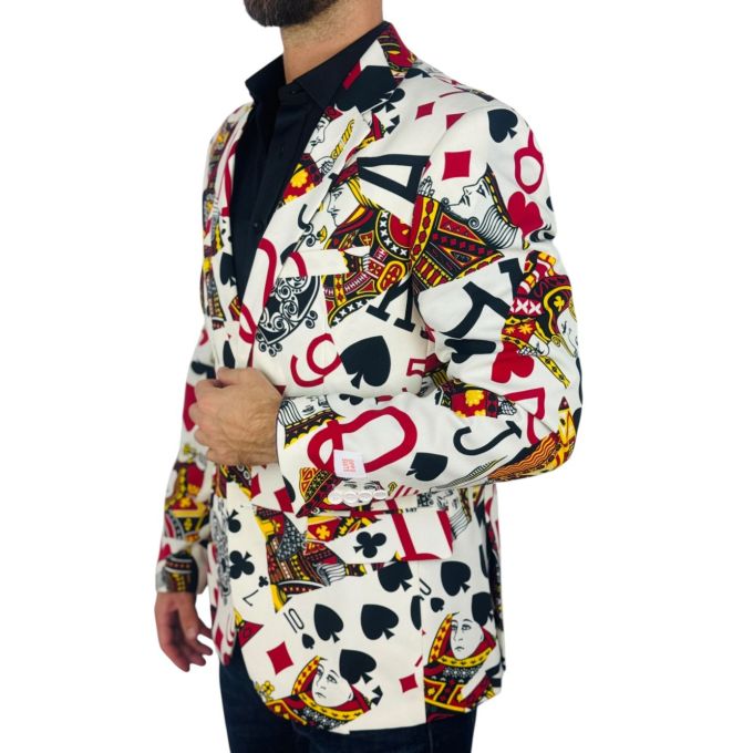 OPPOSUITS Marynarka męska King of Clubs, karty do gier, kasyno | Sklep GriShop.eu | Marynarki