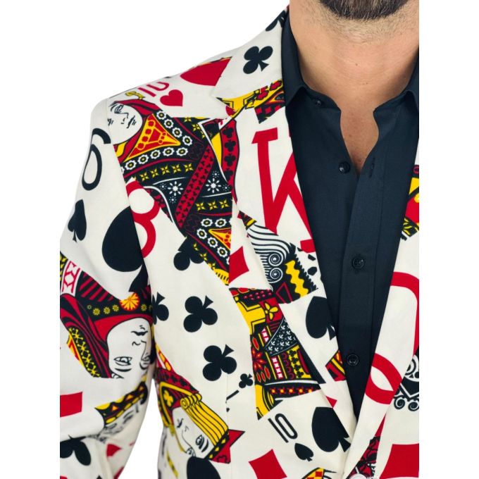OPPOSUITS Marynarka męska King of Clubs, karty do gier, kasyno | Sklep GriShop.eu | Marynarki