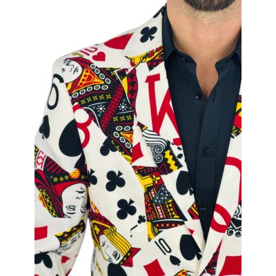OPPOSUITS Marynarka męska King of Clubs, karty do gier, kasyno | Sklep GriShop.eu | Marynarki