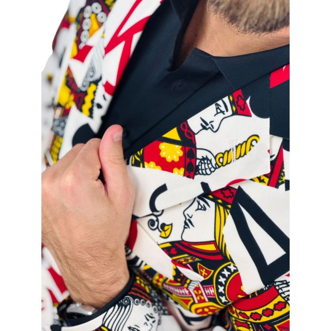 OPPOSUITS Marynarka męska King of Clubs, karty do gier, kasyno | Sklep GriShop.eu | Marynarki
