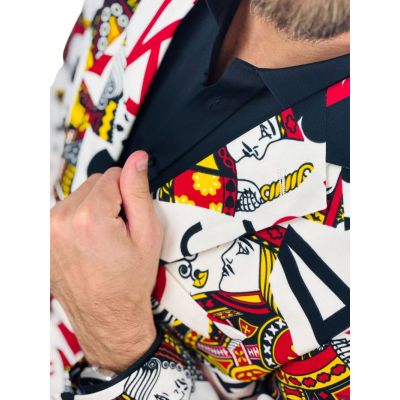 OPPOSUITS Marynarka męska King of Clubs, karty do gier, kasyno | Sklep GriShop.eu | Marynarki