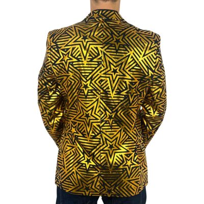 OPPOSUITS Marynarka męska czarna, złota, GOLDEN GEO STAR, gwiazdy, casual | Sklep GriShop.eu | Marynarki
