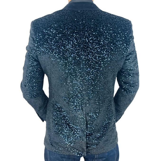 OPPOSUITS Marynarka męska elegancka cekinowa, estradowa, imprezowa OC1 granatowa | Sklep GriShop.eu | Marynarki