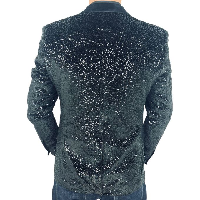 OPPOSUITS Marynarka męska elegancka cekinowa, estradowa, imprezowa OC2 czarna | Sklep GriShop.eu | Marynarki