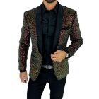 OPPOSUITS Marynarka męska elegancka cekinowa, estradowa, imprezowa OC3 czerwona/złota | Sklep GriShop.eu | Marynarki