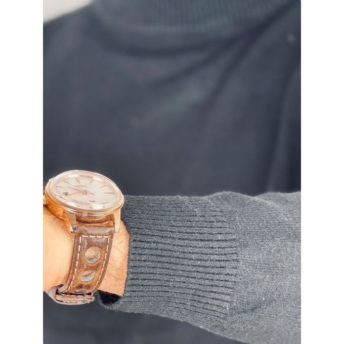 YVES ENZO Sweter męski półgolf GYE2 czarny, gładki | Sklep GriShop.eu | Swetry