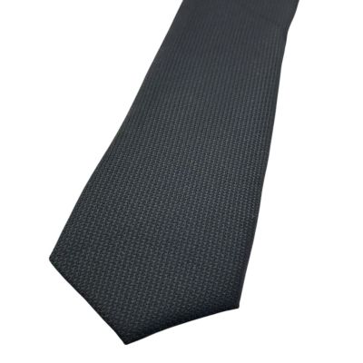 MACKTEN elegancki krawat czarny, wzór, elegancki | Sklep GriShop.eu | Krawaty