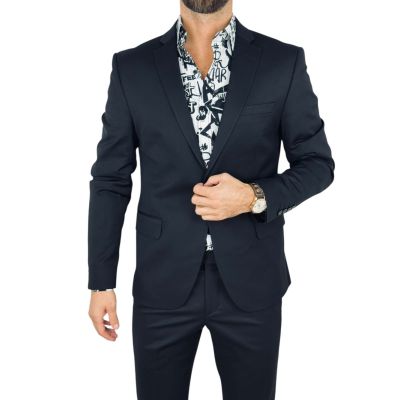 MACKTEN Garnitur męski C7 elegancki, czarny, imprezowy, ekskluzywny, sportowy | Sklep GriShop.eu | Garnitury
