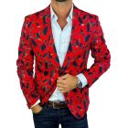 MARCO MILANO Marynarka męska C10 czerwona, pióra, casual | Sklep GriShop.eu | Marynarki