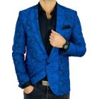 GIOVANNI PERA Marynarka męska D904 niebieska, wzór, elegancka, imprezowa | Sklep GriShop.eu | Marynarki