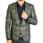 GIOVANNI PERA Marynarka męska D905 czarna, złota, wzór, elegancka, imprezowa, | Sklep GriShop.eu | Marynarki