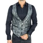 GIOVANNI PERA bezrękawnik, kamizelka męska MB05 srebrna, elegancka, imprezowa | Sklep GriShop.eu | Kamizelki