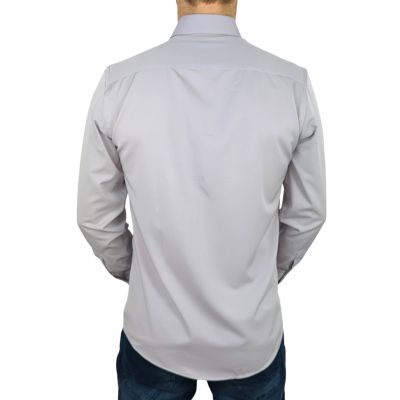 Giovanni Pera Koszula męska GE03 szara, lycra, elastyczna | Sklep GriShop.eu | Koszule