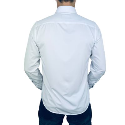 Giovanni Pera Koszula męska GE01 biała, lycra, elastyczna | Sklep GriShop.eu | Koszule