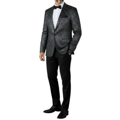Giovanni Pera Garnitur męski, D902, czarno srebrna grafit, imprezowy, wesele, sceniczny, dla Pana młodego | Sklep GriShop.eu | G