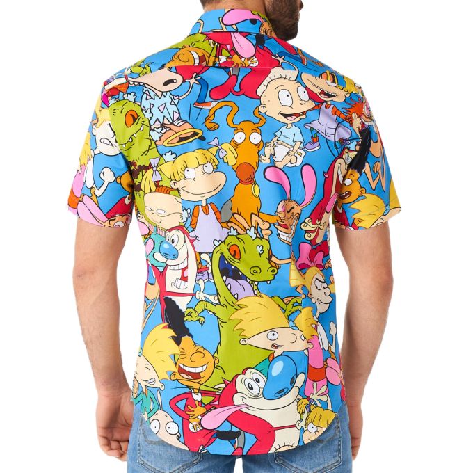 OPPOSUITS Koszula męska krótki rękaw, kolorowa kreskówki z lat 90 | Sklep GriShop.eu | Koszule