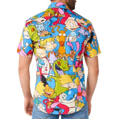 OPPOSUITS Koszula męska krótki rękaw, kolorowa kreskówki z lat 90 | Sklep GriShop.eu | Koszule