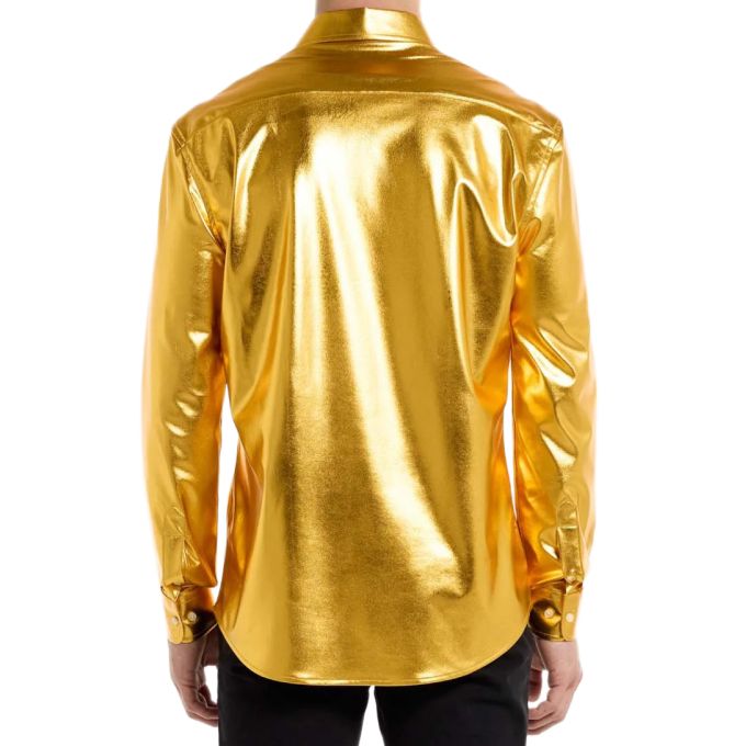 OPPOSUITS Koszula męska złota, połysk, blask, imprezowa, disco | Sklep GriShop.eu | Koszule