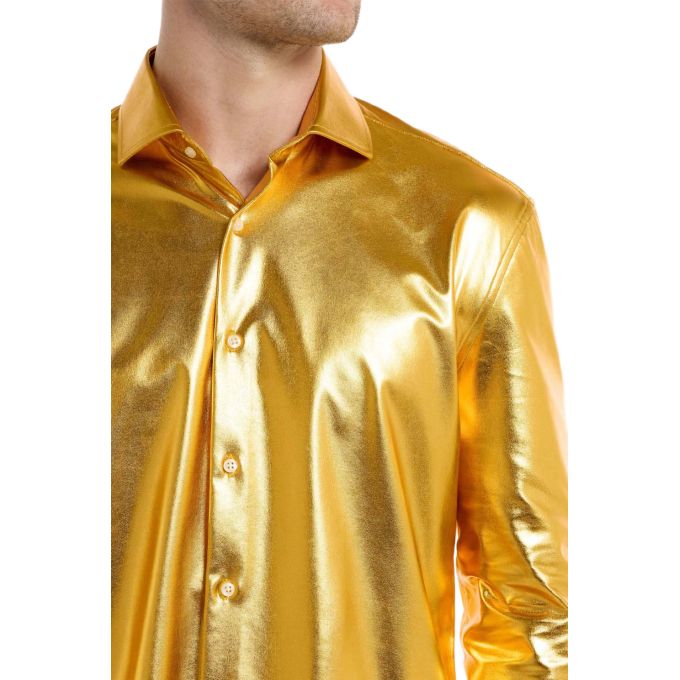 OPPOSUITS Koszula męska złota, połysk, blask, imprezowa, disco | Sklep GriShop.eu | Koszule
