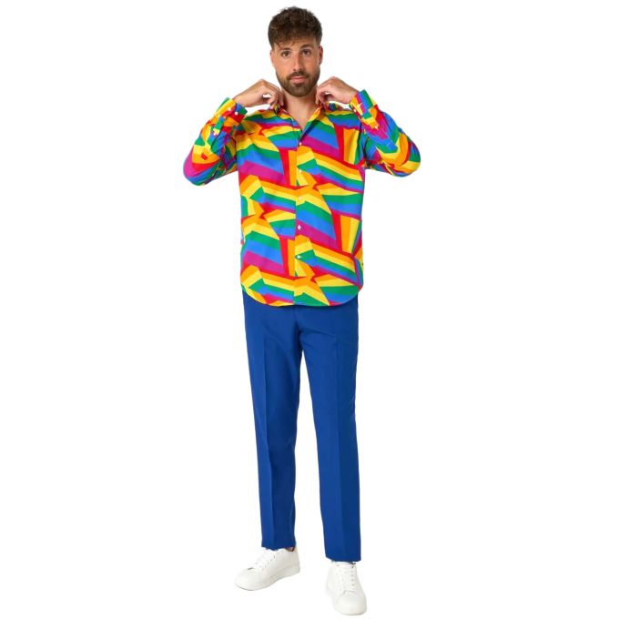 OPPOSUITS Koszula męska kolorowa, imprezowa, sceniczna, tęcza | Sklep GriShop.eu | Koszule