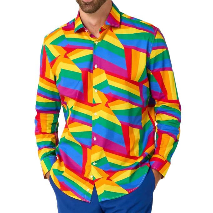 OPPOSUITS Koszula męska kolorowa, imprezowa, sceniczna, tęcza | Sklep GriShop.eu | Koszule