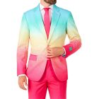 OPPOSUITS Garnitur męski z krawatem, wesoły, wesoły, neonowy wzór, casual, pastele | Sklep GriShop.eu | Garnitury