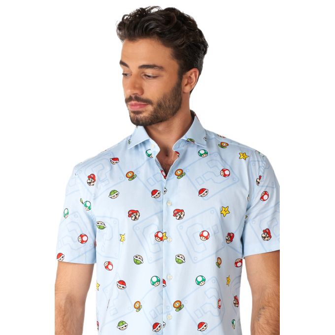 OPPOSUITS Koszula męska krótki rękaw, kolorowa kreskówki mario bros | Sklep GriShop.eu | Koszule
