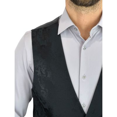 GIOVANNI PERA kamizelka męska GR5 bezrękawnik czarna elegancka imprezowa | Sklep GriShop.eu | Kamizelki