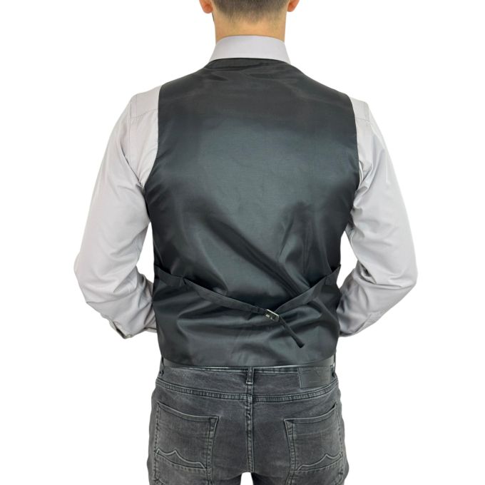 GIOVANNI PERA kamizelka męska GR9 bezrękawnik czarna elegancka imprezowa | Sklep GriShop.eu | Kamizelki