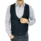 GIOVANNI PERA kamizelka męska GR9 bezrękawnik czarna elegancka imprezowa | Sklep GriShop.eu | Kamizelki