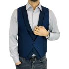 GIOVANNI PERA kamizelka męska MB07 granatowa bezrękawnik elegancka imprezowa | Sklep GriShop.eu | Kamizelki