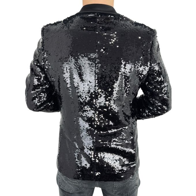 OPPOSUITS Marynarka męska elegancka cekinowa, estradowa, imprezowa OC21 czarna | Sklep GriShop.eu | Marynarki