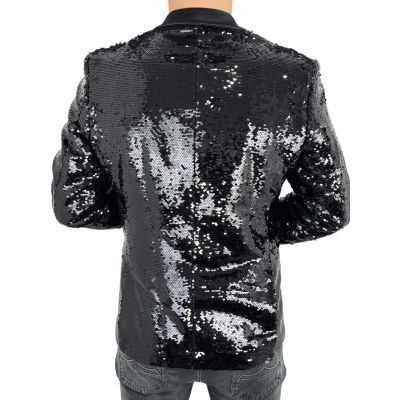 OPPOSUITS Marynarka męska elegancka cekinowa, estradowa, imprezowa OC21 czarna | Sklep GriShop.eu | Marynarki