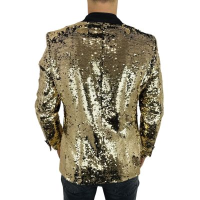 OPPOSUITS Marynarka męska elegancka cekinowa, estradowa, imprezowa OC23 złota | Sklep GriShop.eu | Marynarki