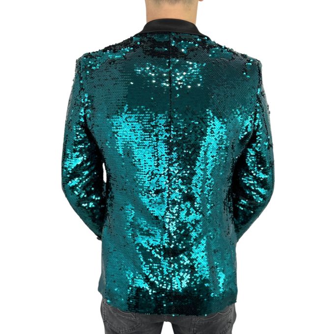OPPOSUITS Marynarka męska elegancka cekinowa, estradowa, imprezowa OC24 morski niebieski | Sklep GriShop.eu | Marynarki